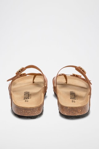 Mules en cuir - Marron
