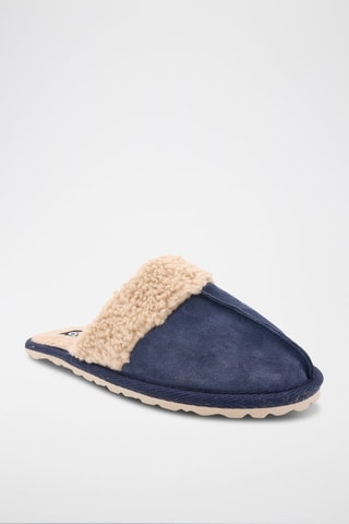 Chaussons en nubuck Matrix - Bleu
