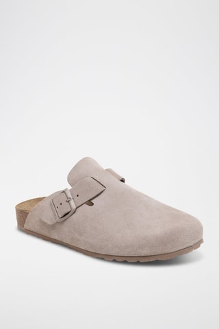Sabots en nubuck Zueco - Marron