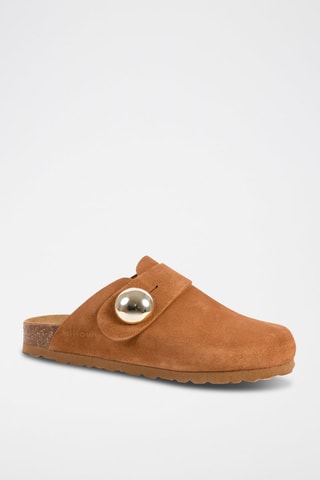 Sabots en nubuck - Marron