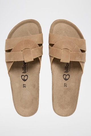 Mules en cuir - Marron