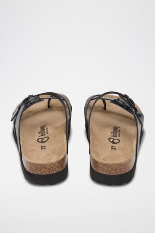Mules en cuir - Noir