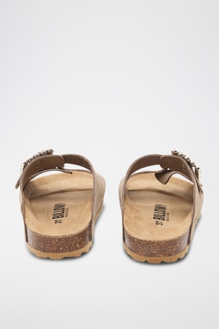Mules en nubuck - Marron