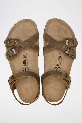 Sandales en cuir - Kaki