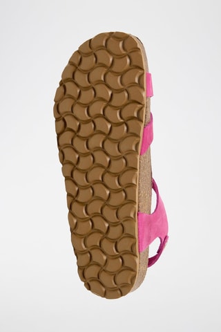 Sandales en cuir - Fuchsia