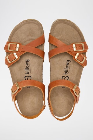 Sandales en cuir - Orange