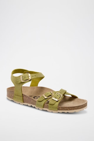 Sandales en cuir - Vert