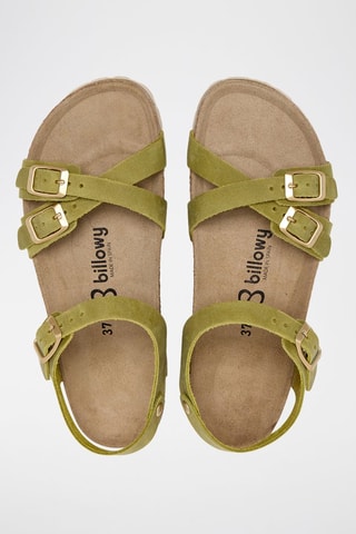Sandales en cuir - Vert