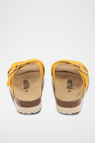 Mules en nubuck - Jaune