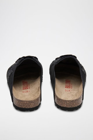Mules en cuir - Noir