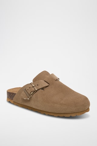 Sabots en nubuck - Marron