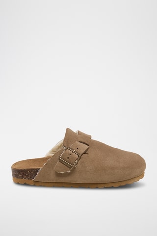 Sabots en nubuck - Marron