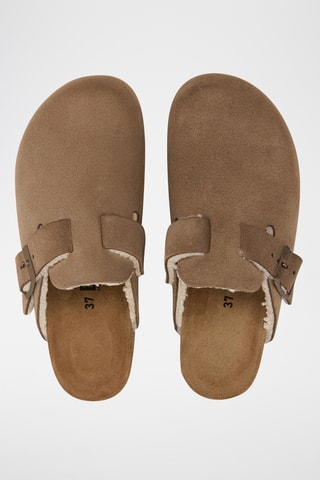 Sabots en nubuck - Marron
