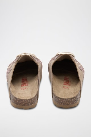 Mules compensés en cuir - Marron