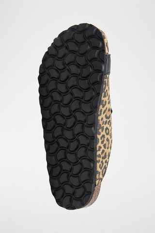 Mules en cuir - Marron et noir