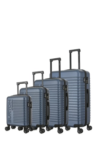 Set de 4 valises Oxford - 47/57/67/76 cm - Bleu