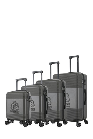 Set de 4 valises Liverpool - 47/57/67/76 cm - Gris foncé