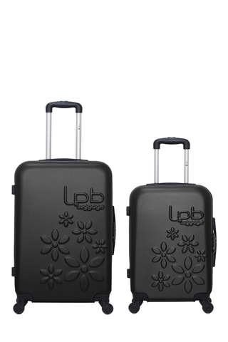 Valise cabine et valise semaine Eleonor (S/M) - 55/65 cm - Noir