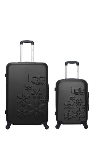 Valise cabine et valise grand volume Eleonor (S/L) - 55/75 cm - Noir