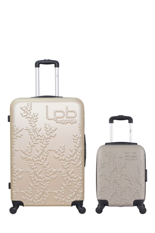 Valise XXS et valise grand volume Nais - 46/75 cm - Beige