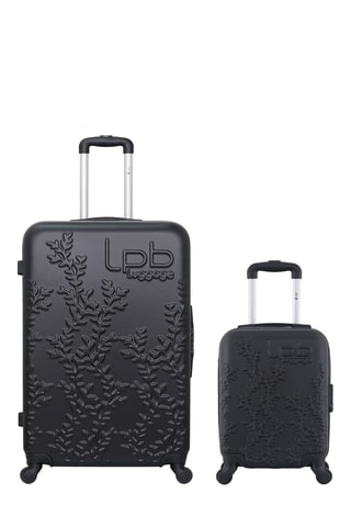 Valise XXS et valise grand volume Nais - 46/75 cm - Noir