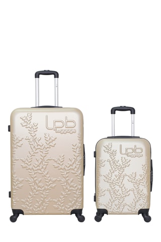 Valise cabine et valise grand volume Nais - 55/75 cm - Beige