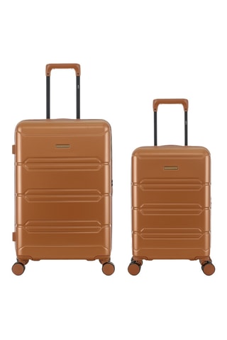 Valise cabine et valise semaine Lynda (XS/M) - 55/66 cm - Marron