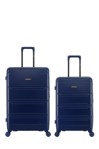 Valise semaine et valise grand volume Lynda (M/L) - 66/76 cm - Bleu foncé