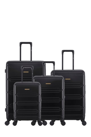 Set de 4 valises Lynda (XS/S/M/L) - 46/55/65/75 cm - Noir