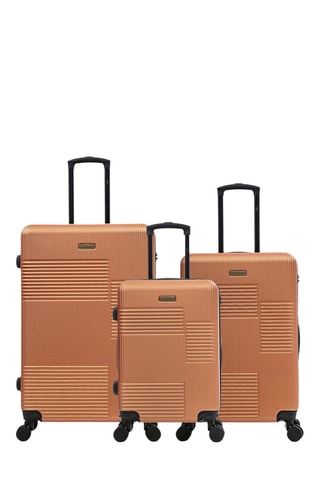 Set de 3 valises Livia (S/M/L) - 56,5/66/76,5 cm - Orange