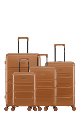 Set de 4 valises Lynda (XS/S/M/L) - 46/55/65/75 cm - Marron
