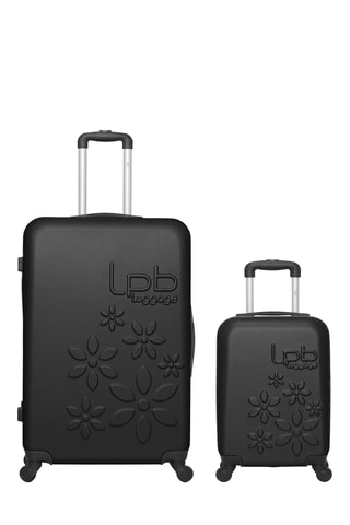 Valise cabine low-cost et valise grand volume Eléonor (XS/L) - 46/75 cm - Noir