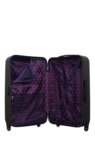 Valise cabine low-cost et valise grand volume Eléonor (XS/L) - 46/75 cm - Noir