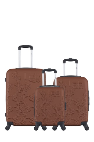 Set de 3 valises Naïs (XS/S/M) - 46/55/65 cm - Orange foncé