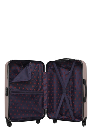 Set de 3 valises Eléonor (XS/S/M) - 46/55/65 cm - Rose clair