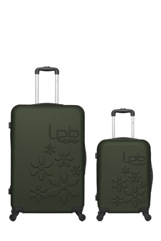 Valise cabine et valise grand volume Eléonor (S/L) - 55/75 cm - Vert foncé