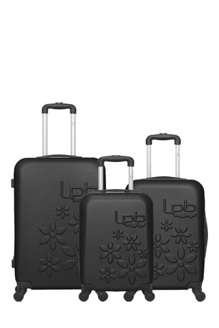 Set de 3 valises Eléonor (XS/S/M) - 46/55/65 cm - Noir