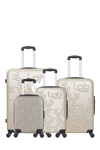 Set de 4 valises Naïs (XS/S/M/L) - 46/55/65/75 cm - Beige