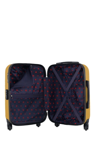 Valise cabine low-cost et valise cabine Naïs (XS/S) - 46/55 cm - Jaune