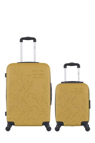 Valise cabine low-cost et valise semaine Naïs (XS/M) - 46/65 cm - Jaune