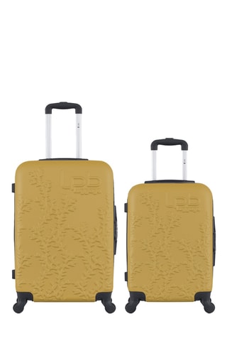 Valise cabine et valise semaine Naïs (S/M) - 55/65 cm - Jaune