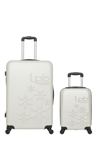 Valise cabine low-cost et valise grand volume Eléonor (XS/L) - 46/75 cm - Beige clair