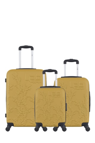 Set de 3 valises Naïs (XS/S/M) - 46/55/65 cm - Jaune