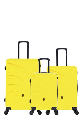 Set de 3 valises Serena (S/M/L) - 57/66,5/76,5 cm - Jaune