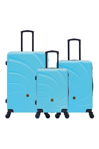 Set de 3 valises Serena (S/M/L) - 57/66,5/76,5 cm - Bleu