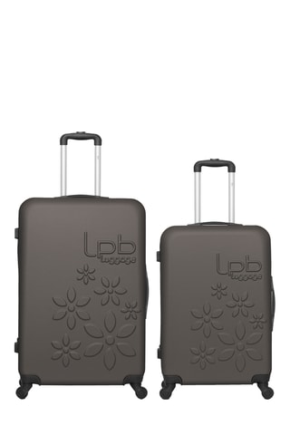 Valise semaine et valise grand volume Eléonor (M/L) - 65/75 cm - Marron foncé