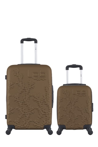 Valise cabine low-cost et valise semaine Naïs (XS/M) - 46/65 cm - Marron