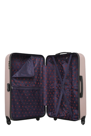 Valise semaine et valise grand volume Eléonor (M/L) - 65/75 cm - Rose clair