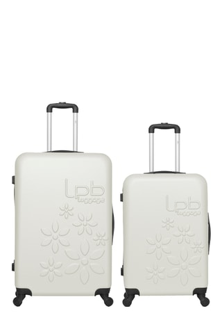Valise semaine et valise grand volume Eléonor (M/L) - 65/75 cm - Beige clair