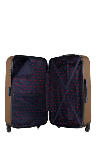 Valise semaine et valise grand volume Naïs (M/L) - 65/75 cm - Marron